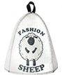 Шапка банная с принт."Овечка "Fashion Sheep", войлок