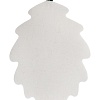Коврик для бани и сауны "Дубовый лист", 51х38см, войлок белый