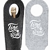 Сумка-футляр "Подарочная "TIME FOR WINE", войлок, 42х17см