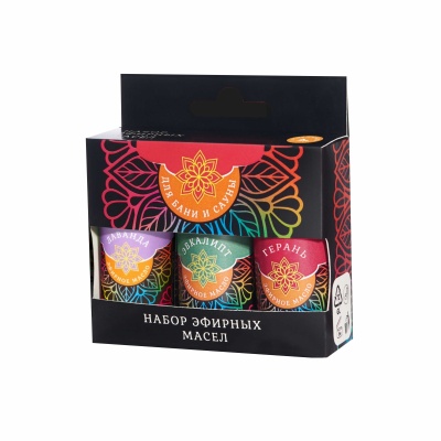 Набор масел эфирных "Репелленты" (лаванда, эвкалипт, герань), 3х15мл