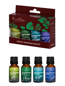 Набор масел эфирных "Banika" Для него" (эвкалипт, бергамот, можжевельник, розмарин), 4х15мл