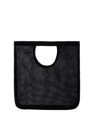 Сумка "Шоппер", air-mesh, черный, 40х40см