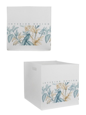 Органайзер для хранения "Тропики", белый, 33х38х33см, 30л